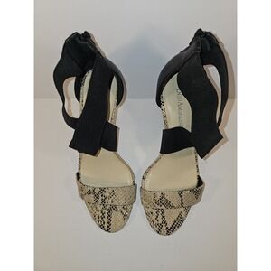 Enzo Angiolini Women's Aydria Dress Sandals in Black/snake Print, Size 6.5